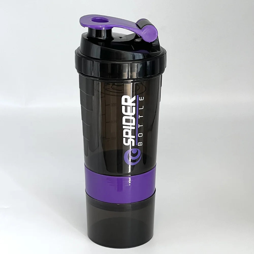 Protein Shaker Bottle 3 Layer Twist Off Shaker Cup