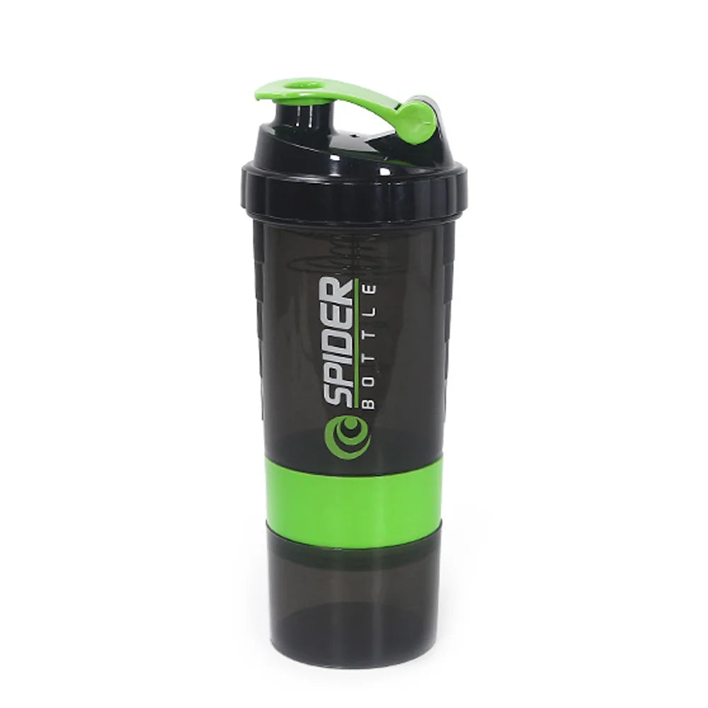 Protein Shaker Bottle 3 Layer Twist Off Shaker Cup