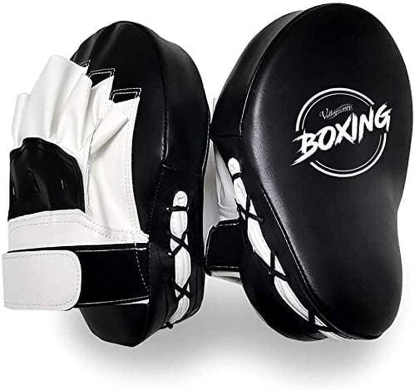 Boxing Curved Focus Punching Mitts- Leatherette Training Hand Pads