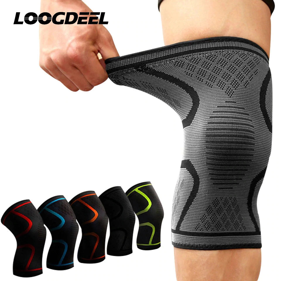 1PCS Fitness Running Cycling Knee Support Braces Elastic Nylon Sport Compression Knee Pad Sleeve