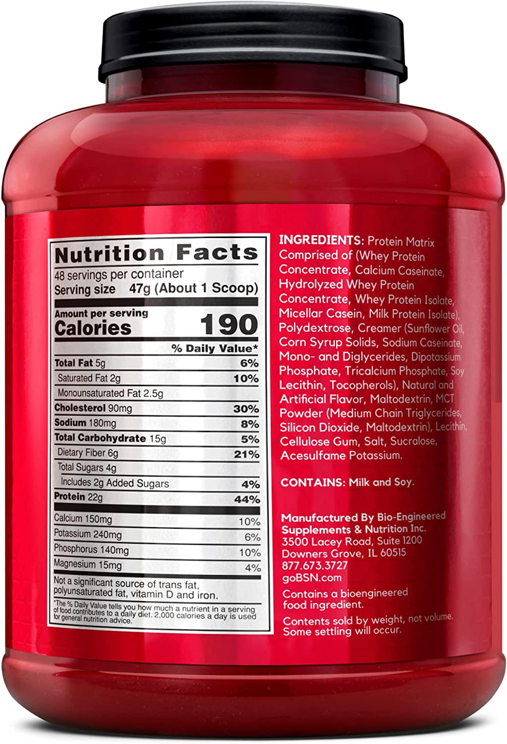 SYNTHA-6 Whey Protein Powder with Micellar Casein, Milk Protein Isolate Powder, Vanilla Ice Cream, 48 Servings (Packaging May Vary)