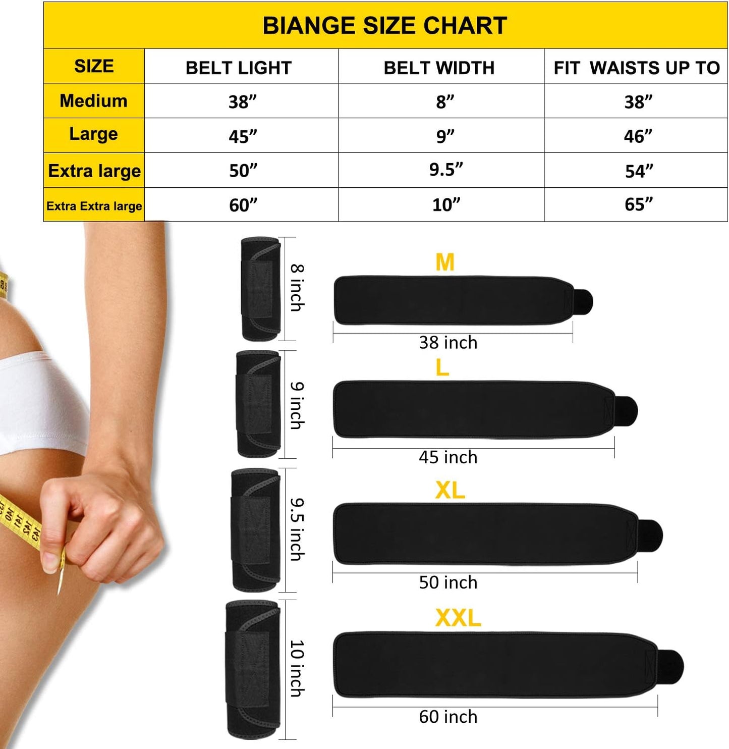 Waist Trainer for Women Men Sweat Belt Waist Trimmer Belly Band Stomach Wraps