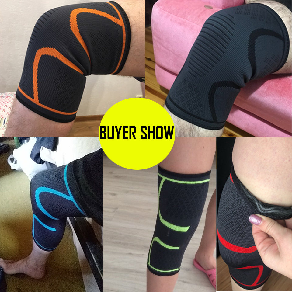 1PCS Fitness Running Cycling Knee Support Braces Elastic Nylon Sport Compression Knee Pad Sleeve