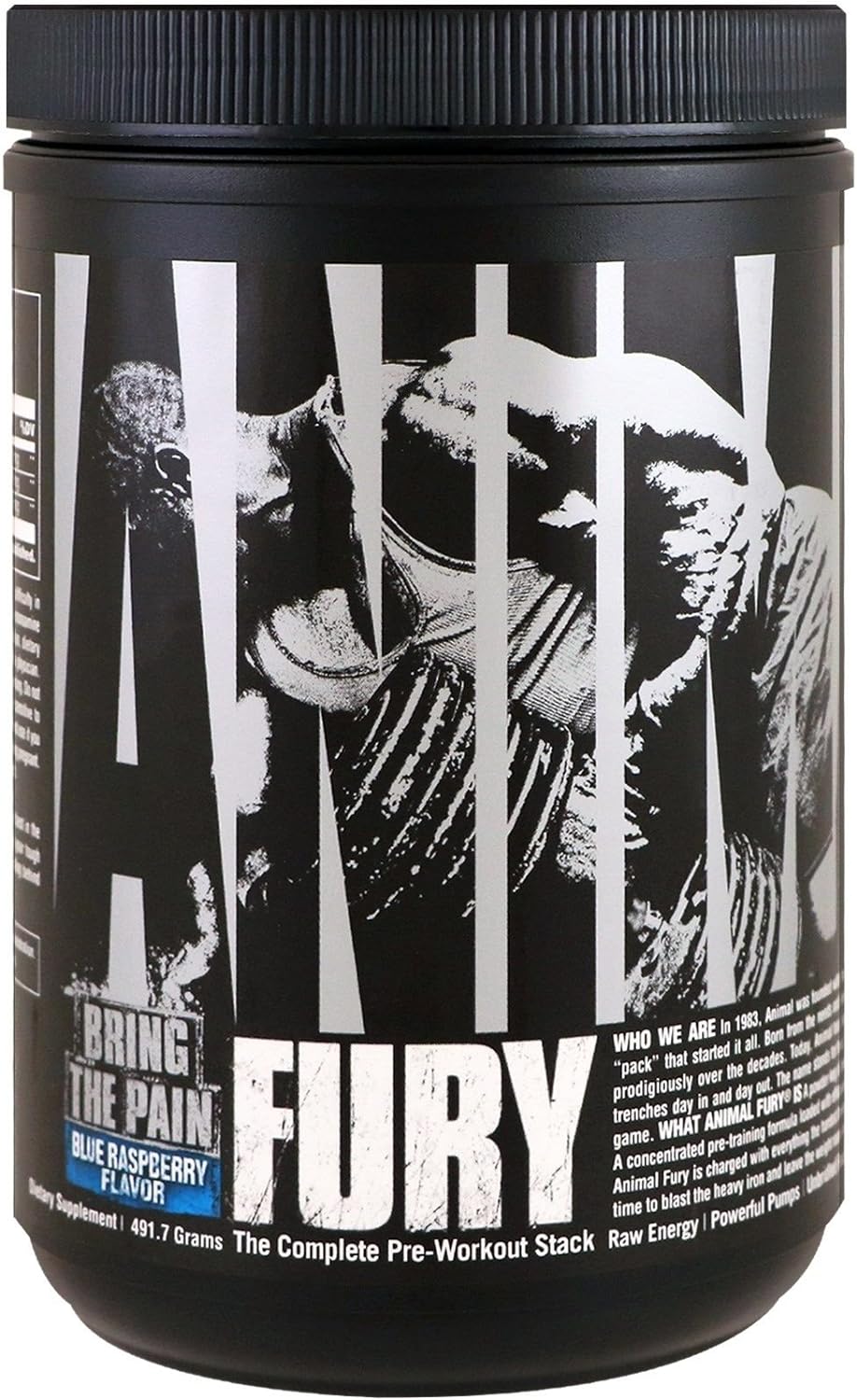 Fury - Pre Workout Powder Supplement for Energy and Focus - 5G BCAA, 350Mg Caffeine Nitric Oxide without Creatine - Powerful Stimulant for Bodybuilders - Blue Raspberry - 30 Servings, 17.3 Oz