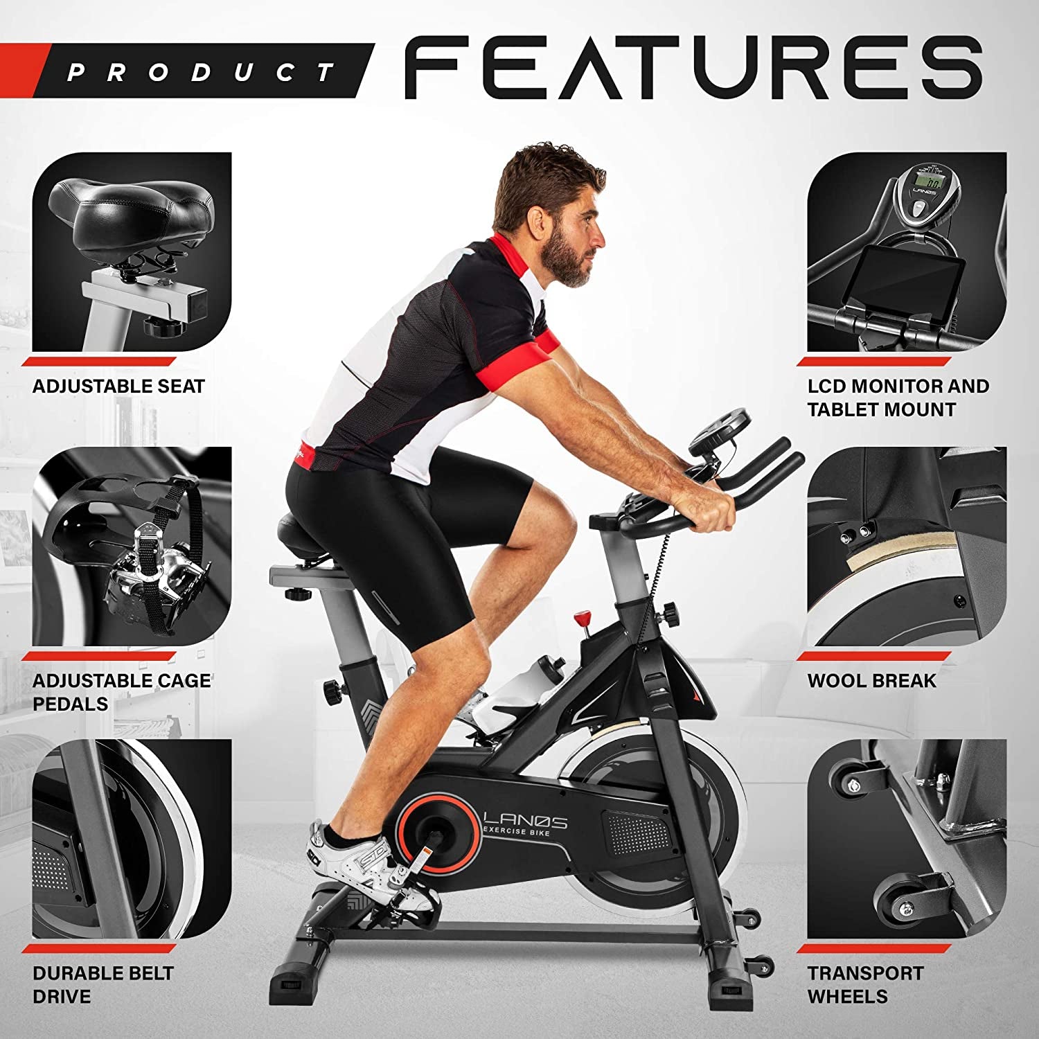 Exercise Bike, Stationary Bike for Indoor Cycling | the Perfect Exercise Bikes for Home Gym | Indoor Exercise 