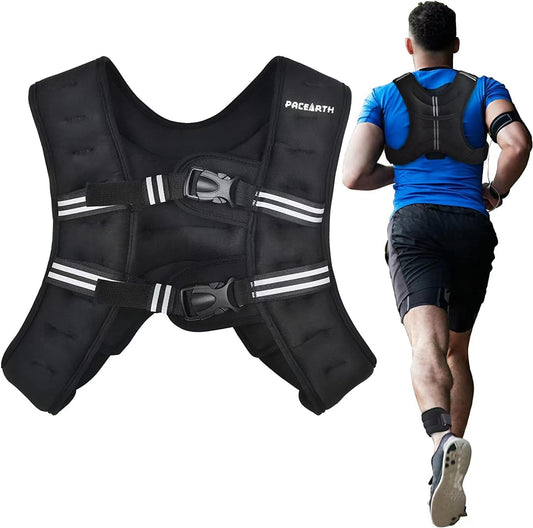 Weighted Vest with Ankle/Wrist Weights 6Lbs-30Lbs- Body Weight Vest