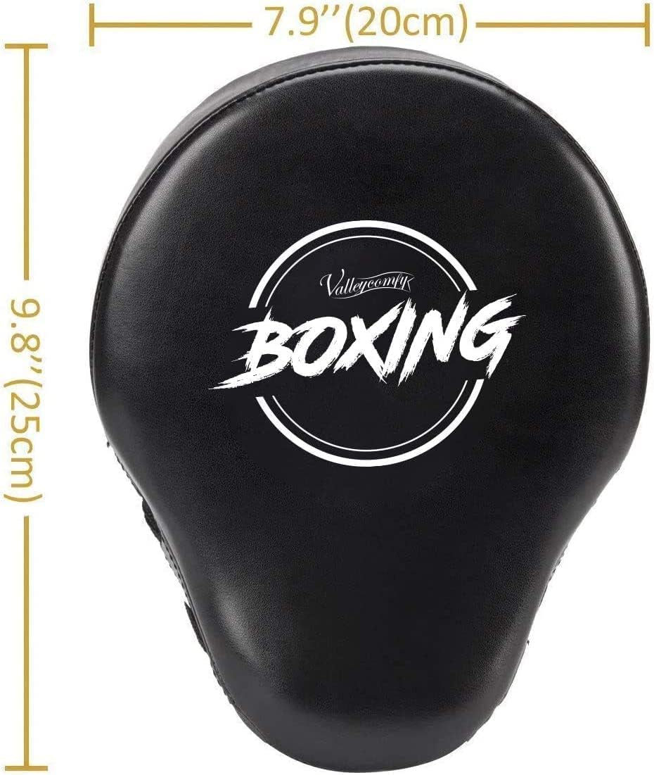 Boxing Curved Focus Punching Mitts- Leatherette Training Hand Pads