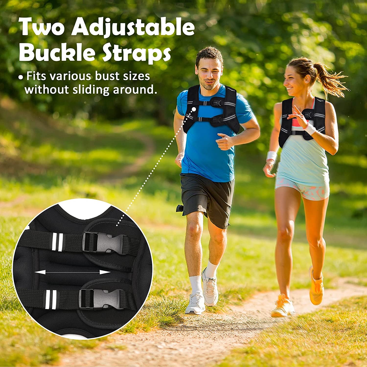 Weighted Vest with Ankle/Wrist Weights 6Lbs-30Lbs- Body Weight Vest